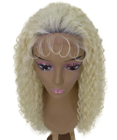 Jazmin Light Blonde Long Curls Lace Wig