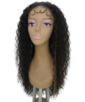 Jazmin Black with Golden Long Curls Lace Wig
