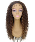 Jazmin Brown with Golden Long Curls Lace Wig