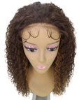 Jazmin Brown with Golden Long Curls Lace Wig