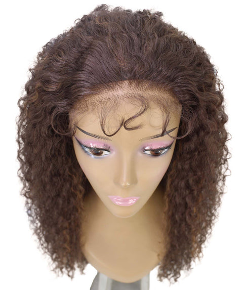 Jazmin Brown with Caramel Long Curls Lace Wig