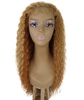 Jazmin Strawberry Blonde Long Curls Lace Wig