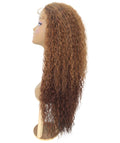 Jazmin Copper Auburn Blend Long Curls Lace Wig