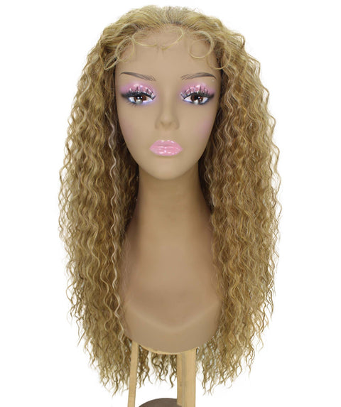 Jazmin Blonde Blend Long Curls Lace Wig