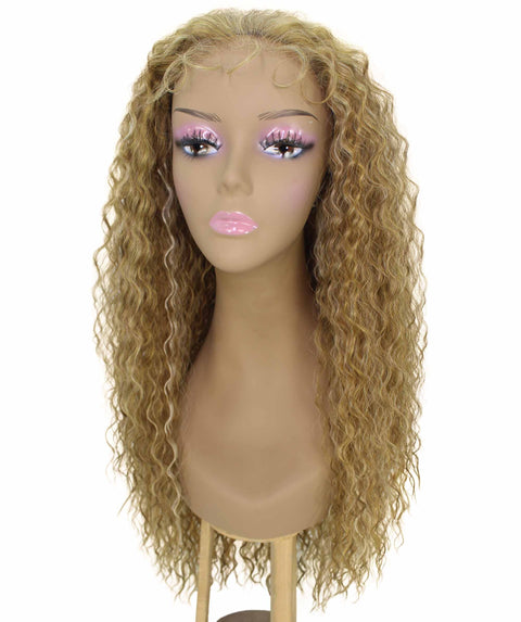 Jazmin Blonde Blend Long Curls Lace Wig
