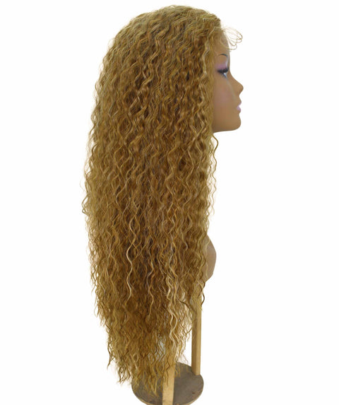 Jazmin Blonde Blend Long Curls Lace Wig