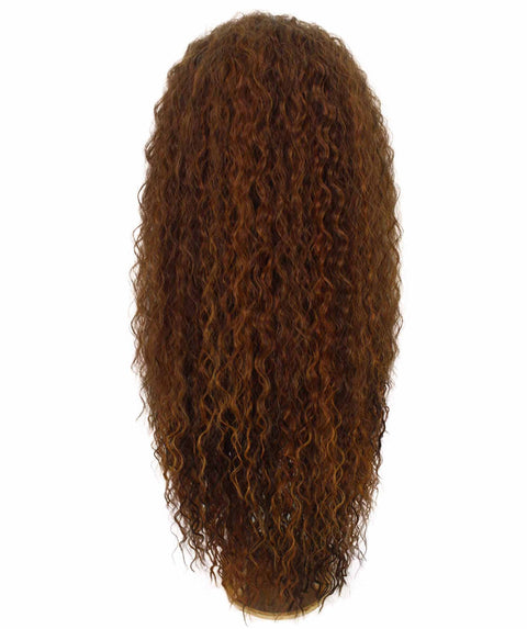 Jazmin Light Brown Blend Long Curls Lace Wig