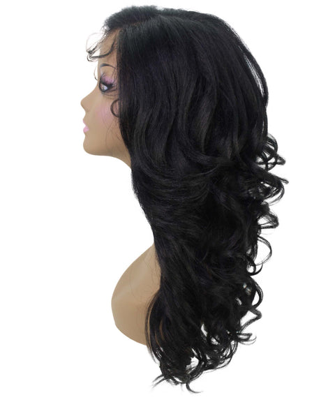 Nia Black Salon cut Layered Lace Wig