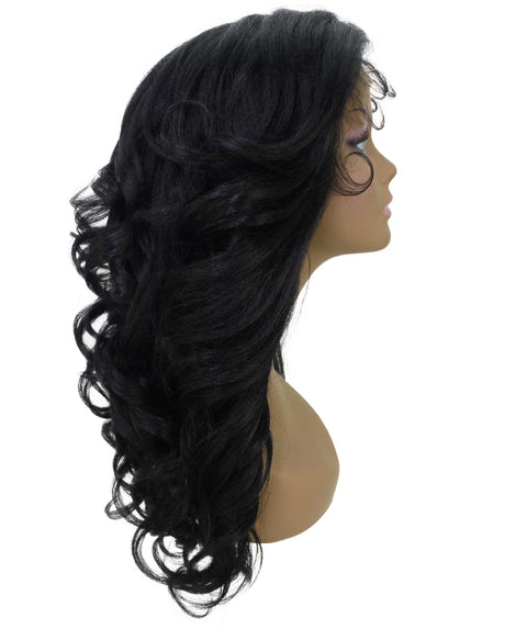 Nia Black Salon cut Layered Lace Wig