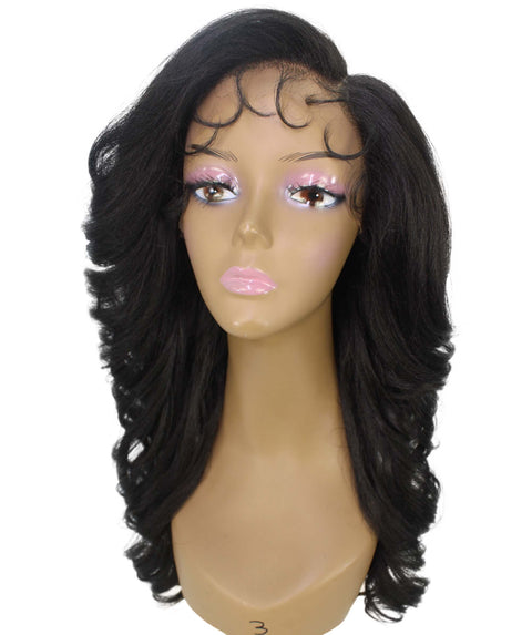 Nia Natural Black Salon cut Layered Lace Wig