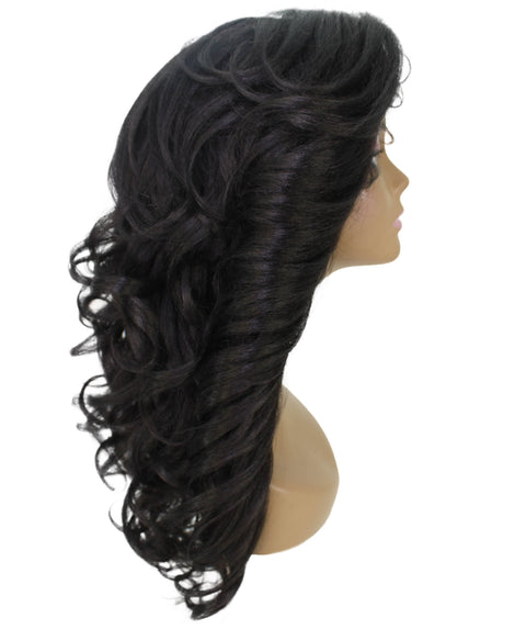 Nia Natural Black Salon cut Layered Lace Wig