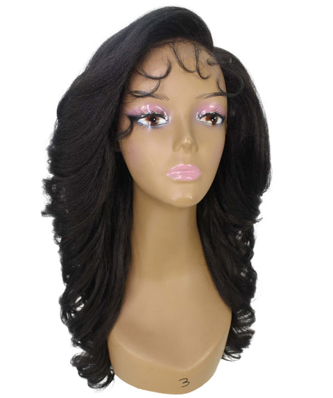 Nia Natural Black Salon cut Layered Lace Wig
