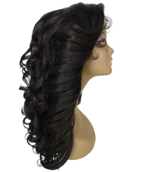 Nia Dark Brown Salon cut Layered Lace Wig