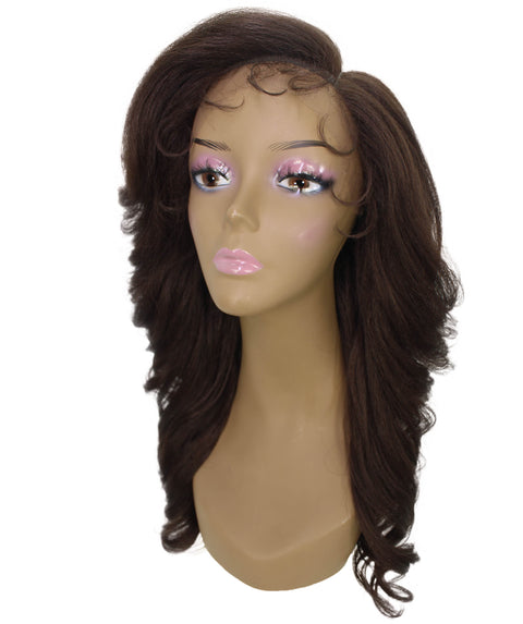 Nia Medium Brown Salon cut Layered Lace Wig