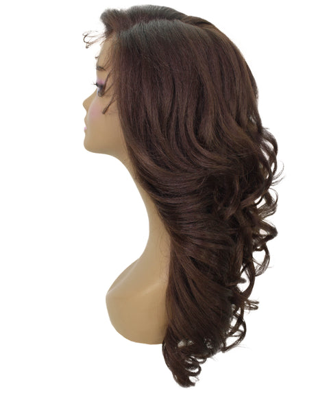 Nia Medium Brown Salon cut Layered Lace Wig