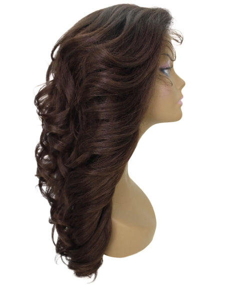 Nia Medium Brown Salon cut Layered Lace Wig
