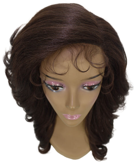 Nia Medium Brown Salon cut Layered Lace Wig