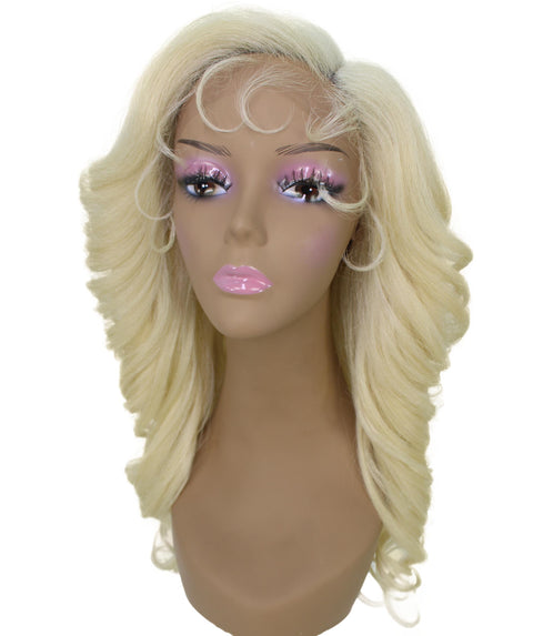 Nia Light Blonde Salon cut Layered Lace Wig