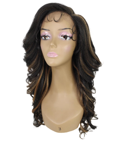 Nia Black with Golden Salon cut Layered Lace Wig