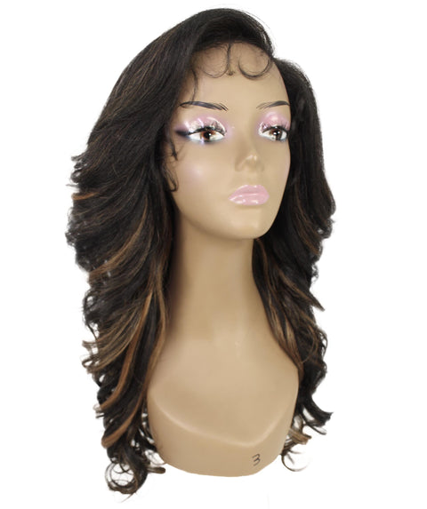 Nia Black with Golden Salon cut Layered Lace Wig
