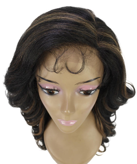 Nia Black with Golden Salon cut Layered Lace Wig