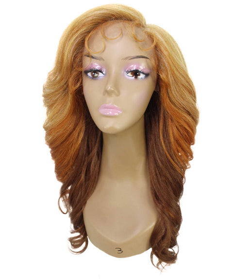 Nia Strawberry Blonde Salon cut Layered Lace Wig
