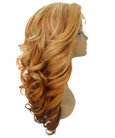 Nia Strawberry Blonde Salon cut Layered Lace Wig