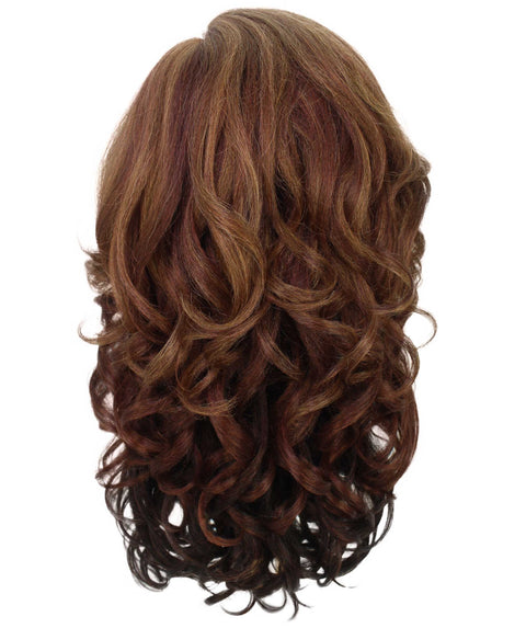 Nia Copper Auburn Blend Salon cut Layered Lace Wig