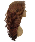 Nia Copper Auburn Blend Salon cut Layered Lace Wig