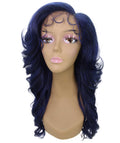 Nia Blue and Black Blend Salon cut Layered Lace Wig