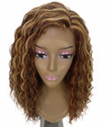 Shanice Auburn Brown Blend Long Beach Trendy Lace Wig
