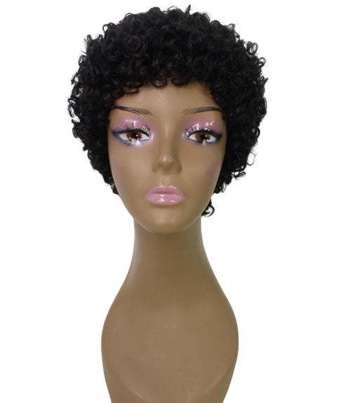 Dinah Natural Black Short Afro Full WIg
