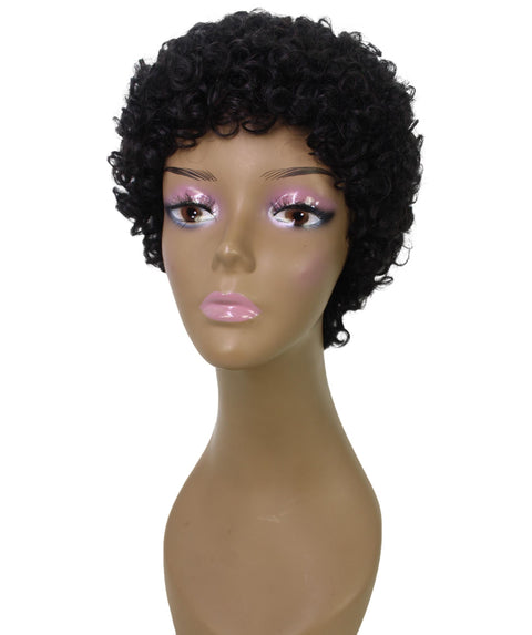 Dinah Natural Black Short Afro Full WIg