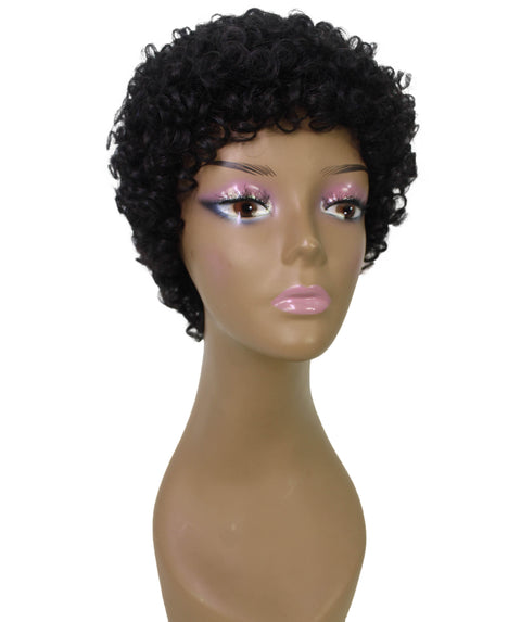 Dinah Natural Black Short Afro Full WIg
