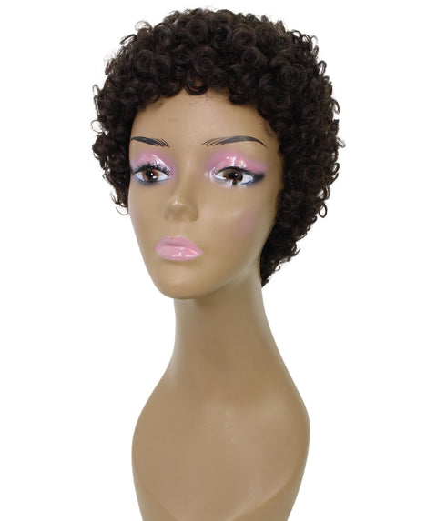 Dinah Dark Brown Short Afro Full WIg