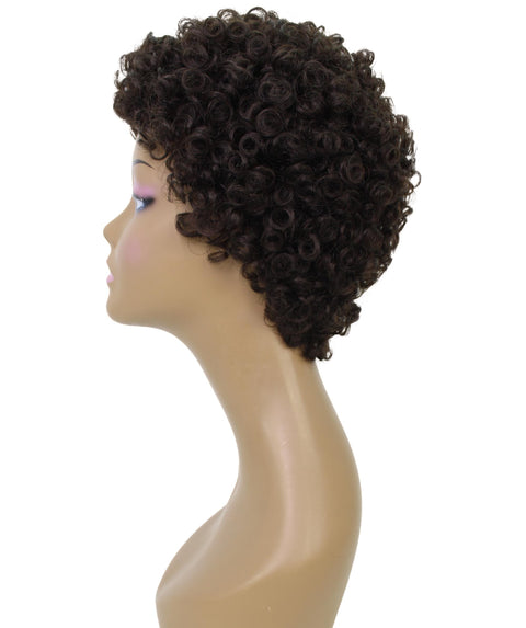 Dinah Dark Brown Short Afro Full WIg