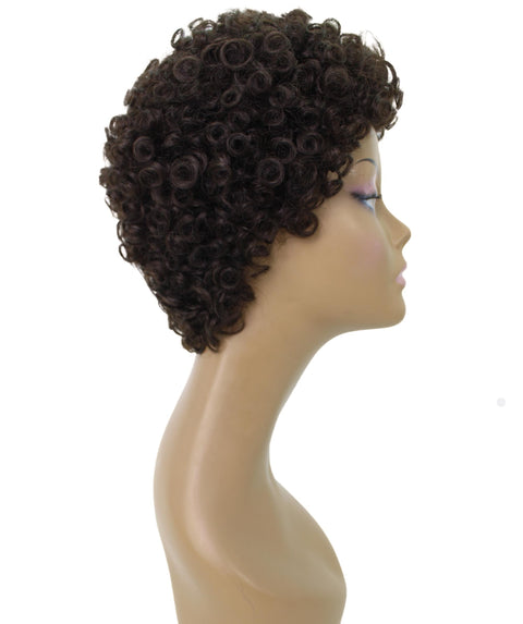 Dinah Dark Brown Short Afro Full WIg