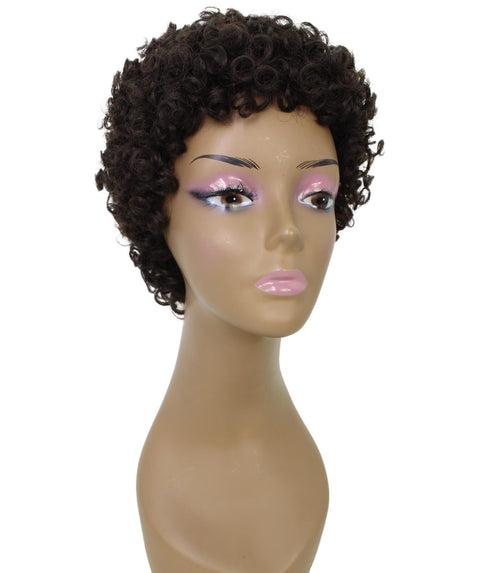 Dinah Dark Brown Short Afro Full WIg