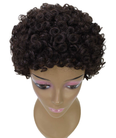 Dinah Dark Brown Short Afro Full WIg