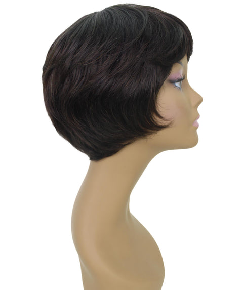 Lezette Natural Black Pixie Full Wig