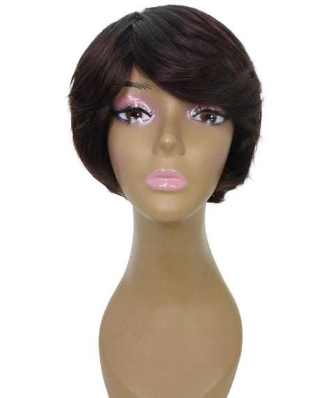 Lezette Natural Brown Pixie Full Wig