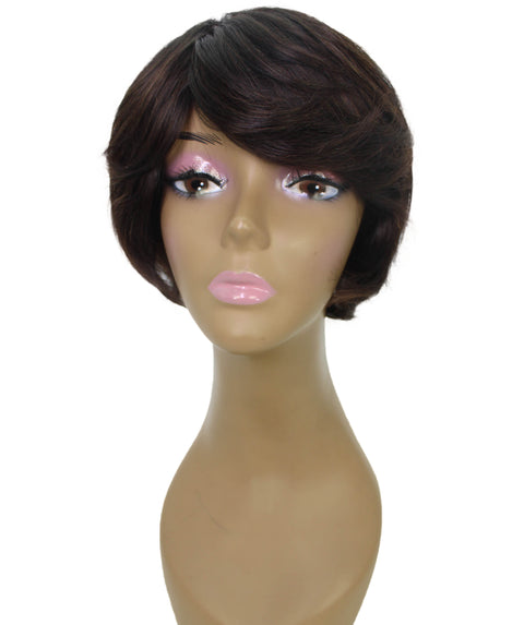 Lezette Natural Brown Pixie Full Wig