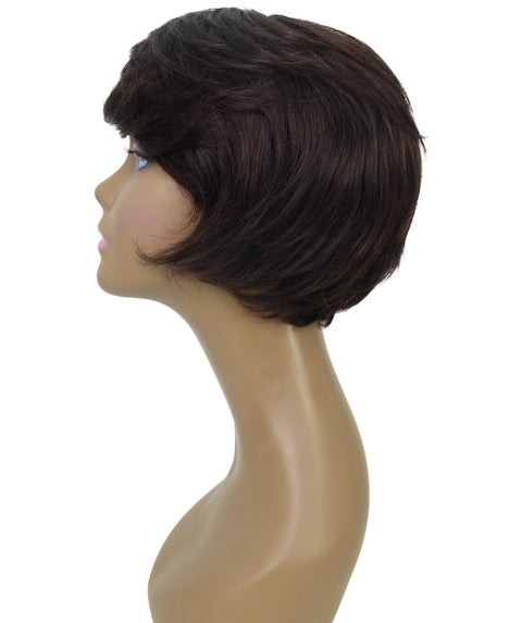 Lezette Natural Brown Pixie Full Wig