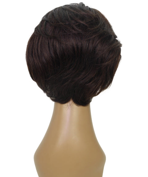 Lezette Natural Brown Pixie Full Wig
