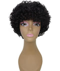 Trisha Natural Black Short Curly Bob Lace Wig