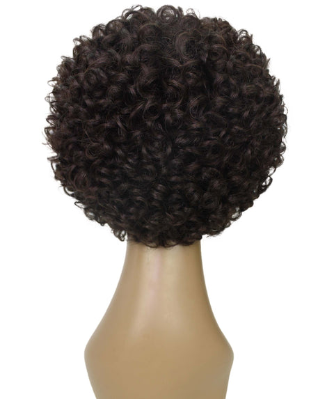 Trisha Dark Brown Short Curly Bob Lace Wig
