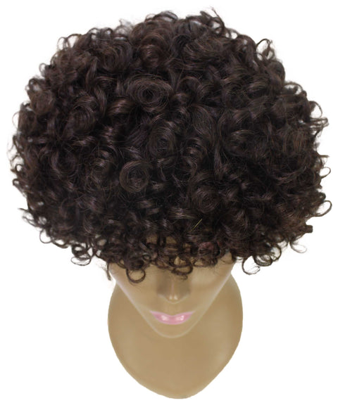 Trisha Dark Brown Short Curly Bob Lace Wig