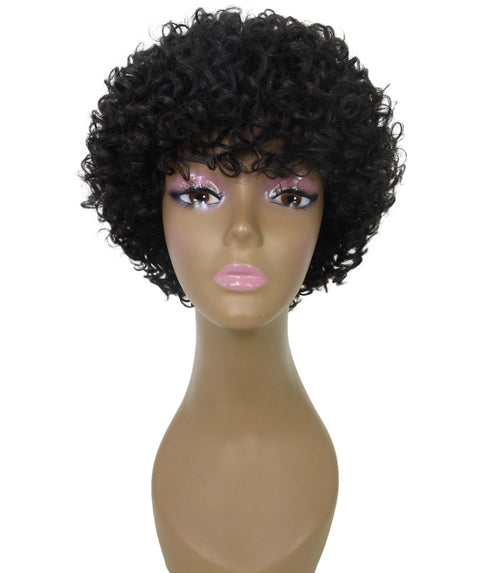 Trisha Natural Short Curly Bob Lace Wig