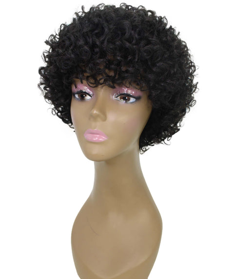 Trisha Natural Short Curly Bob Lace Wig