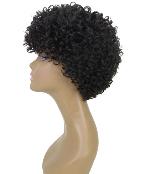 Trisha Natural Short Curly Bob Lace Wig